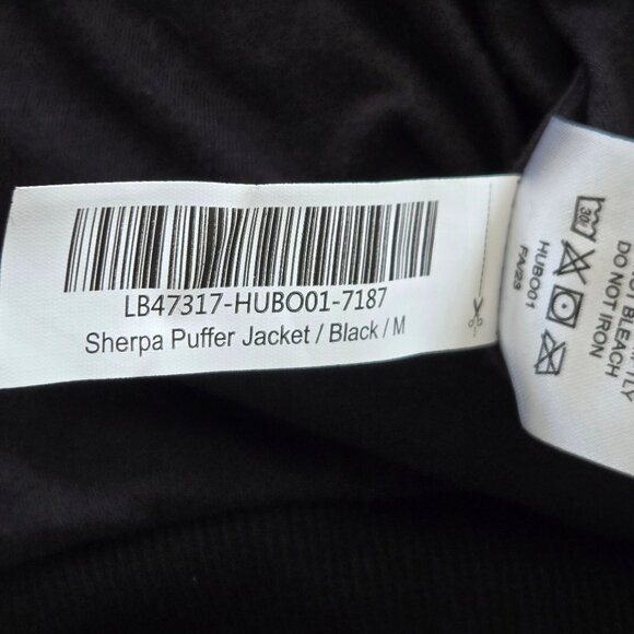 Sherpa Puffer Jacket Quince Size Medium New With Tags Retro Black MSRP $90 - Picture 13 of 16